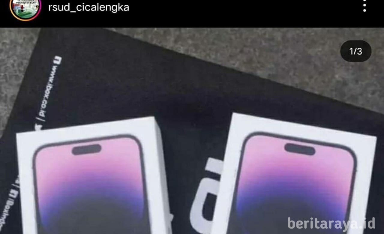 Akun Instagram RSUD Cicalengka di Hack, Bagikan Give Away New iPhone