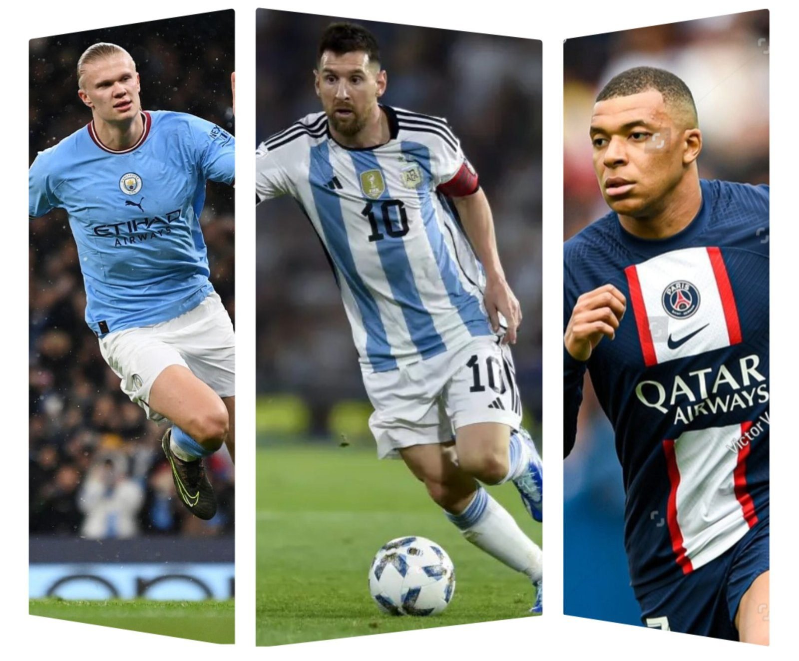 Haaland, Messi dan Mbappe, Dinominasikan Jadi Pemain Terbaik FIFA 2023