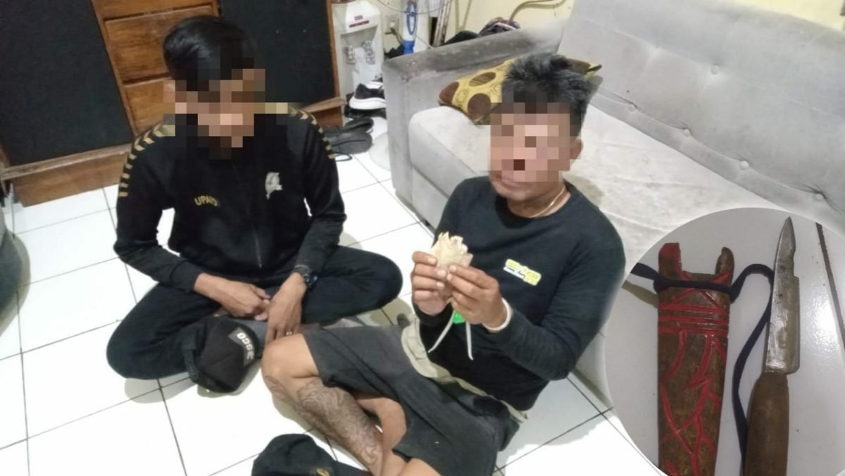 Kerap Meresahkan di Majalaya, Dua Preman Bersenjata Tajam Diamankan Polisi