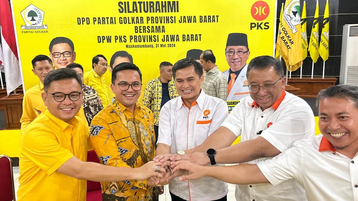 Sahrul Gunawan dan Gun Gun Hadir di Silahturahmi Golkar dan PKS Jabar, Sinyal Akan Berpasangan di Pilbup Bandung
