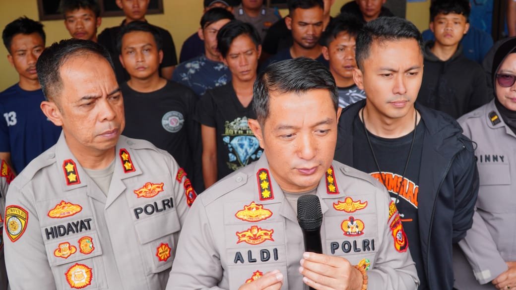 Polresta Bandung Tangkap 21 Anggota Geng Motor Brigez Pelaku Penganiayaan Jukir di Bandung
